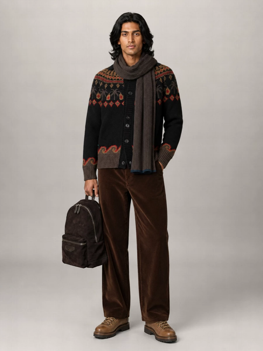 Alanui Embroidered Virgin Wool Cardigan
