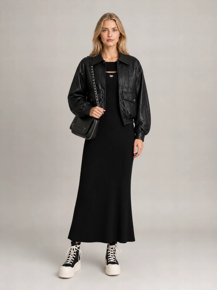 Dunst leather biker jacket