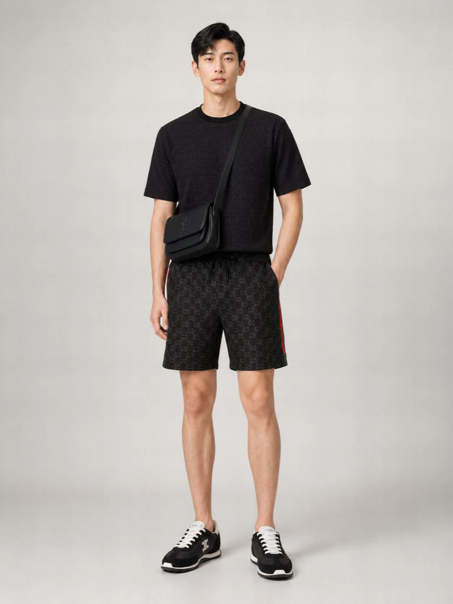 Gucci Swim Short Jacquard Elastic Waistband