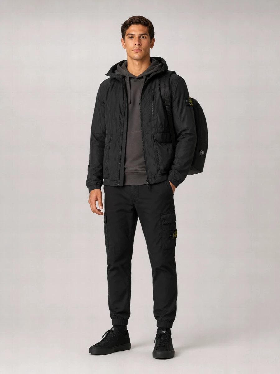 Stone Island Nylon Hooded Jacket