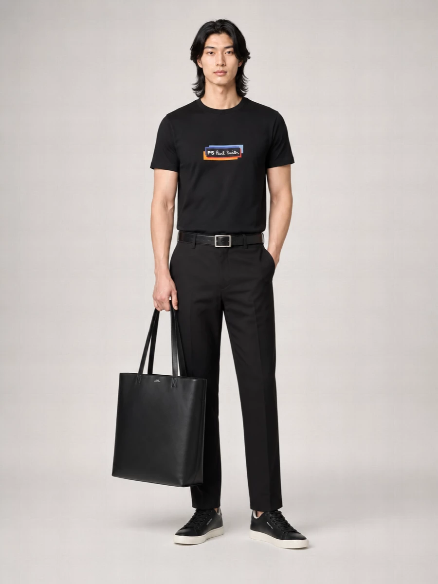 Paul Smith Logo-Print Cotton Jersey Crew-Neck Short-Sleeve T-Shirt