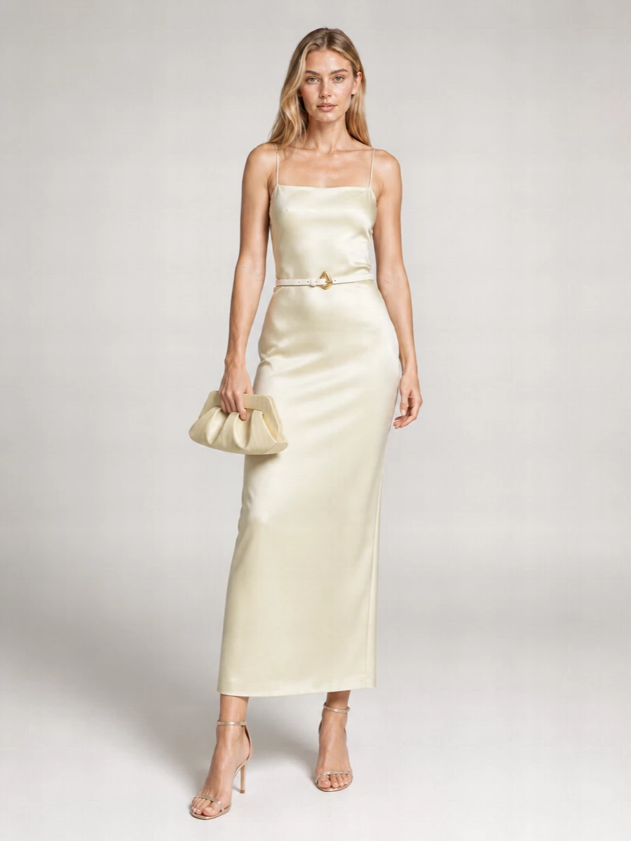 Loulou Studio Silk Midi Dress