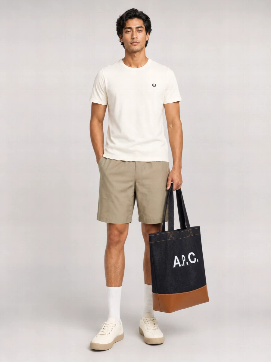 Fred Perry Logo Cotton T Shirt