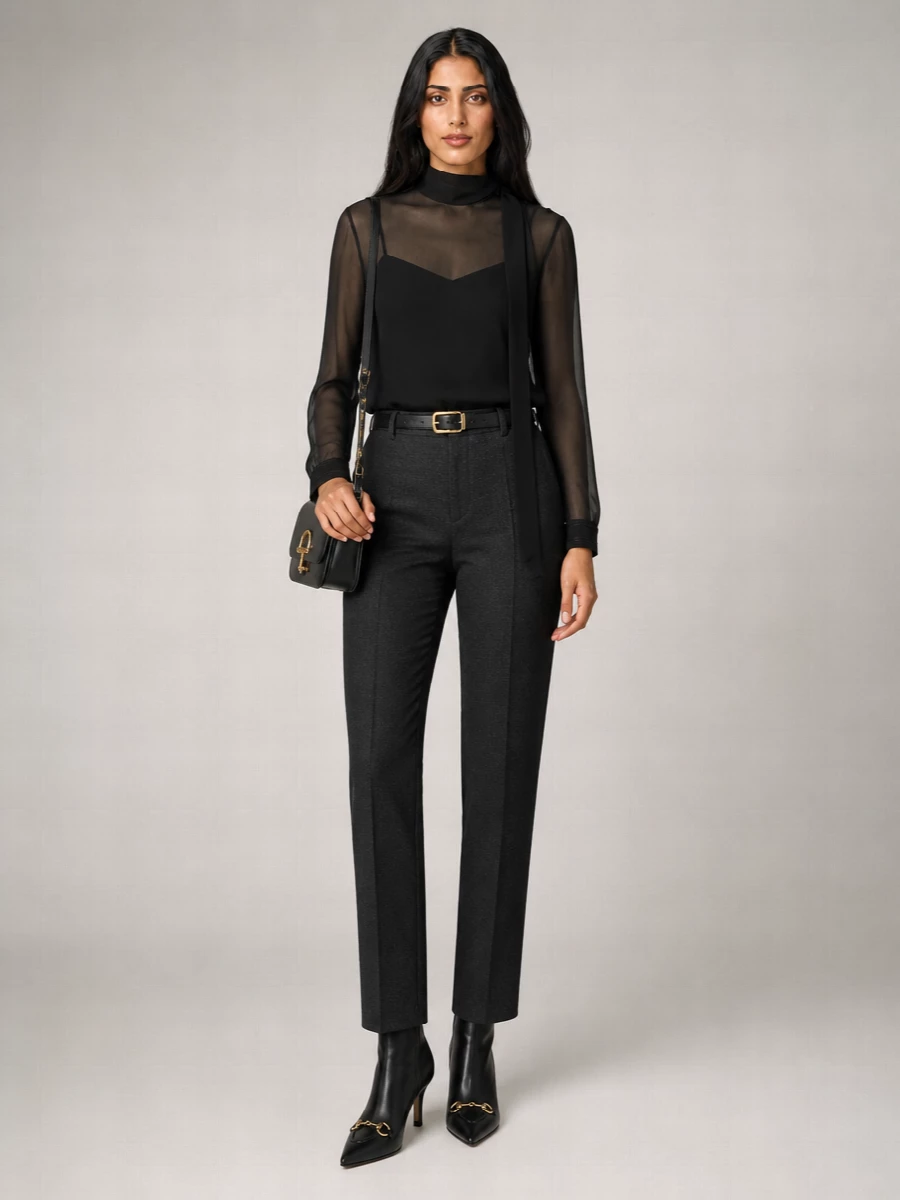 Gucci Bouclé Wool Cropped Straight-Leg Tailored Trousers