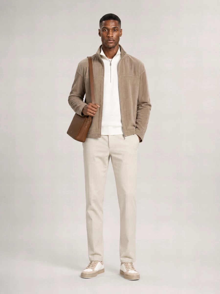 Emporio Armani Suede Single-Breasted Coat