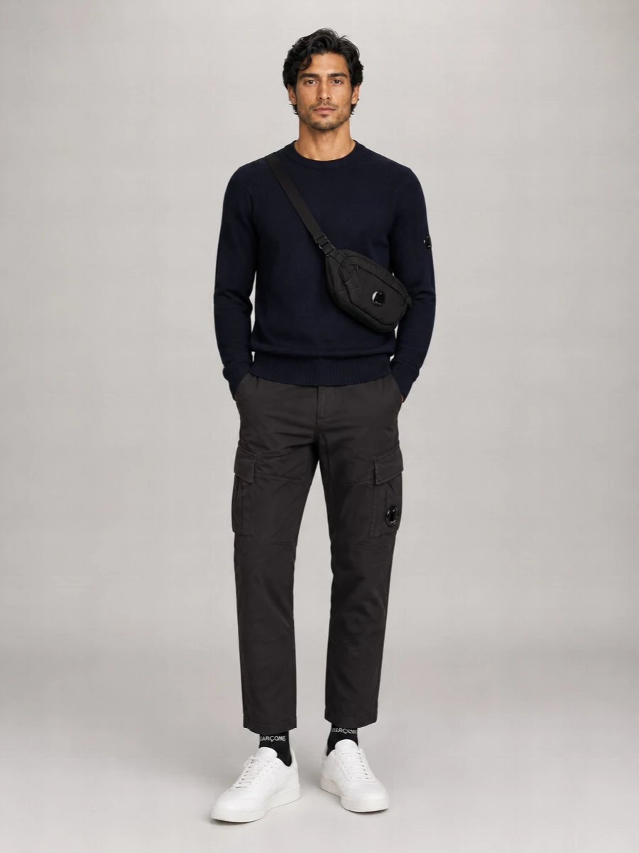 C.p. Company Wool Ribbed Crewneck Jumper