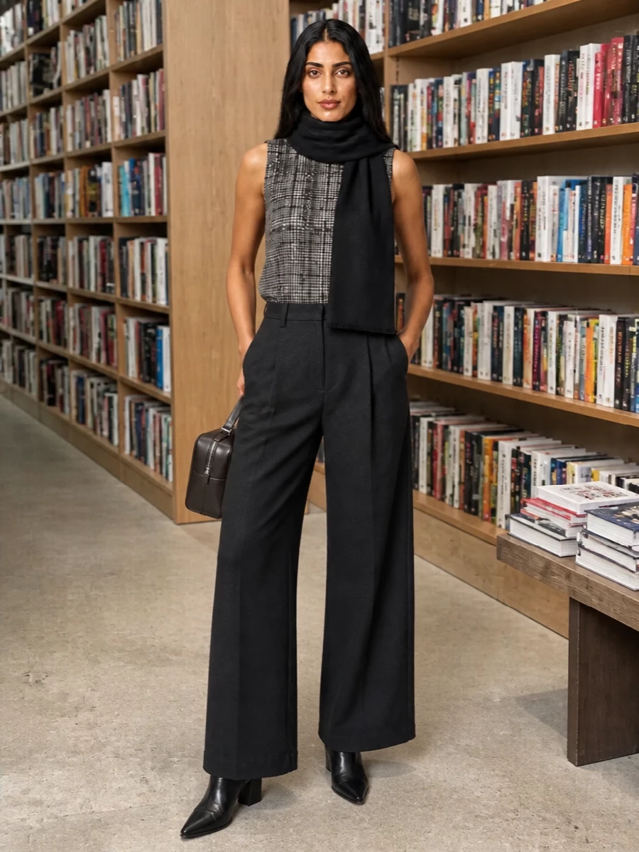 Brunello cucinelli sequin shell wide leg trousers