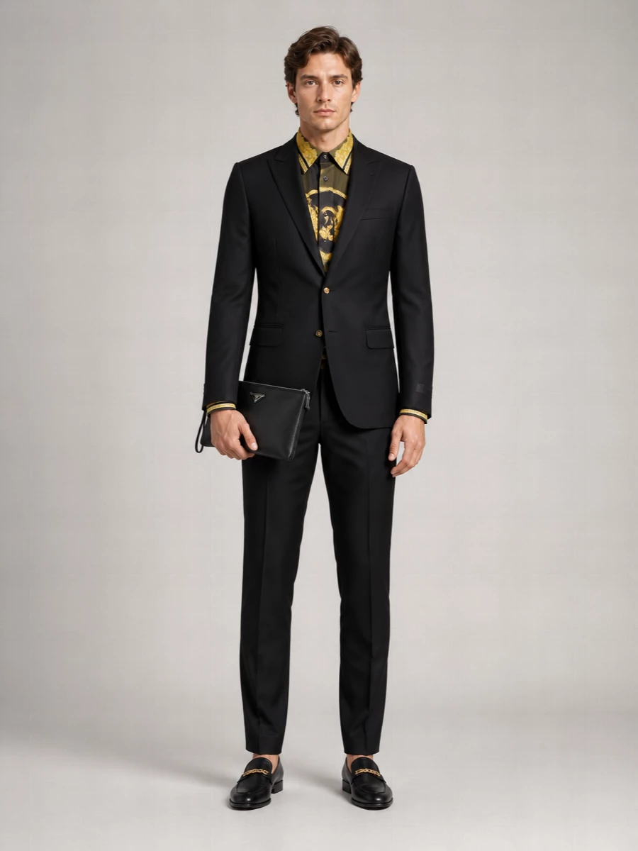 Versace Wool Blend Blazer