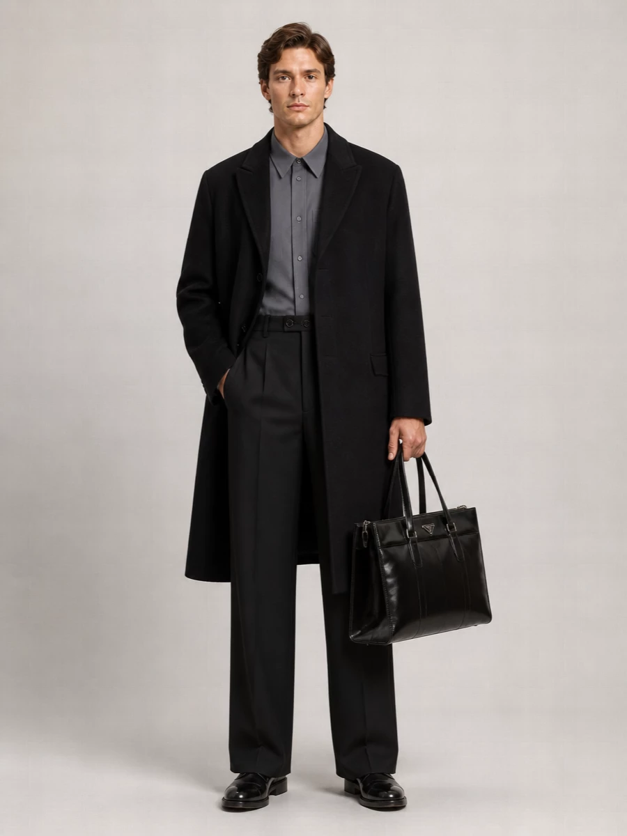 Prada Large Shopping Tote Featuring Metal Hardware