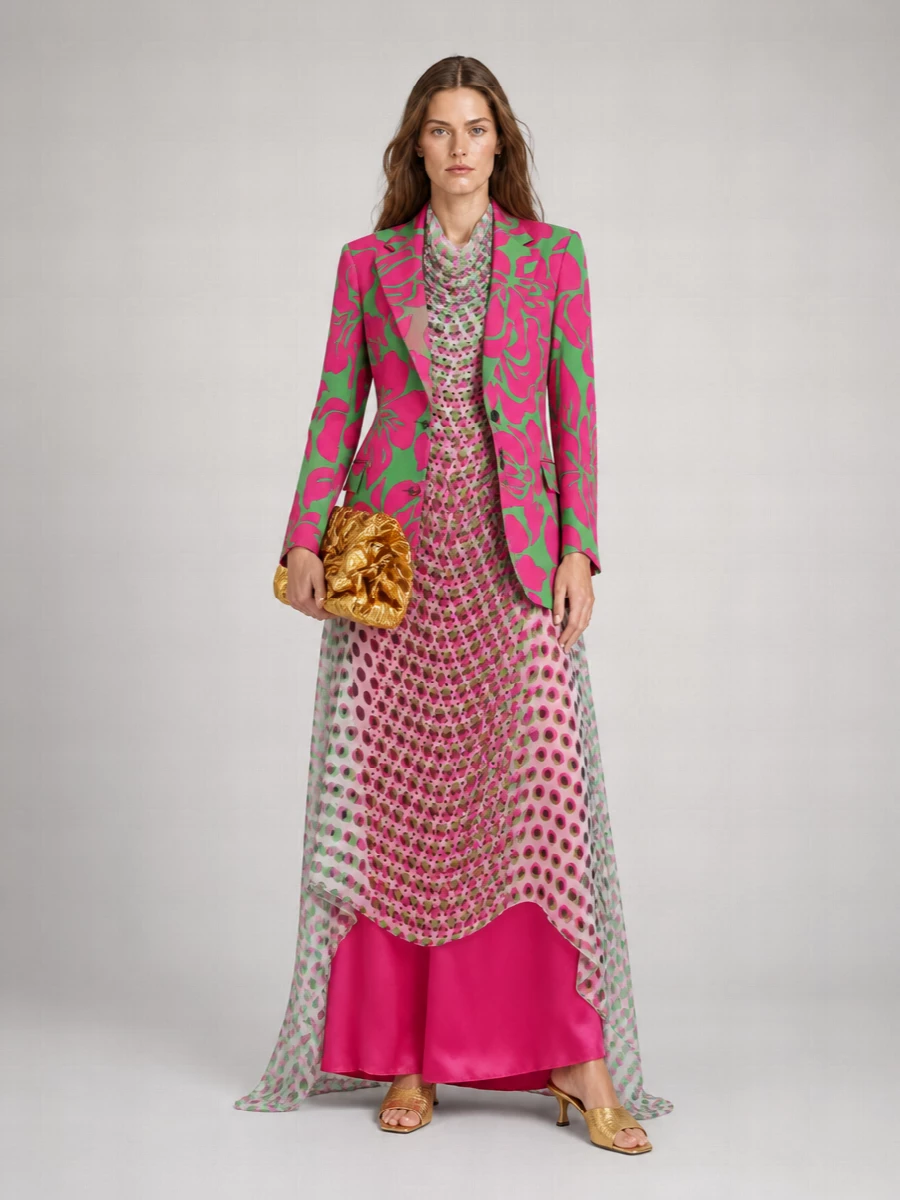 Dries Van Noten Single-Breasted Suit Jacket