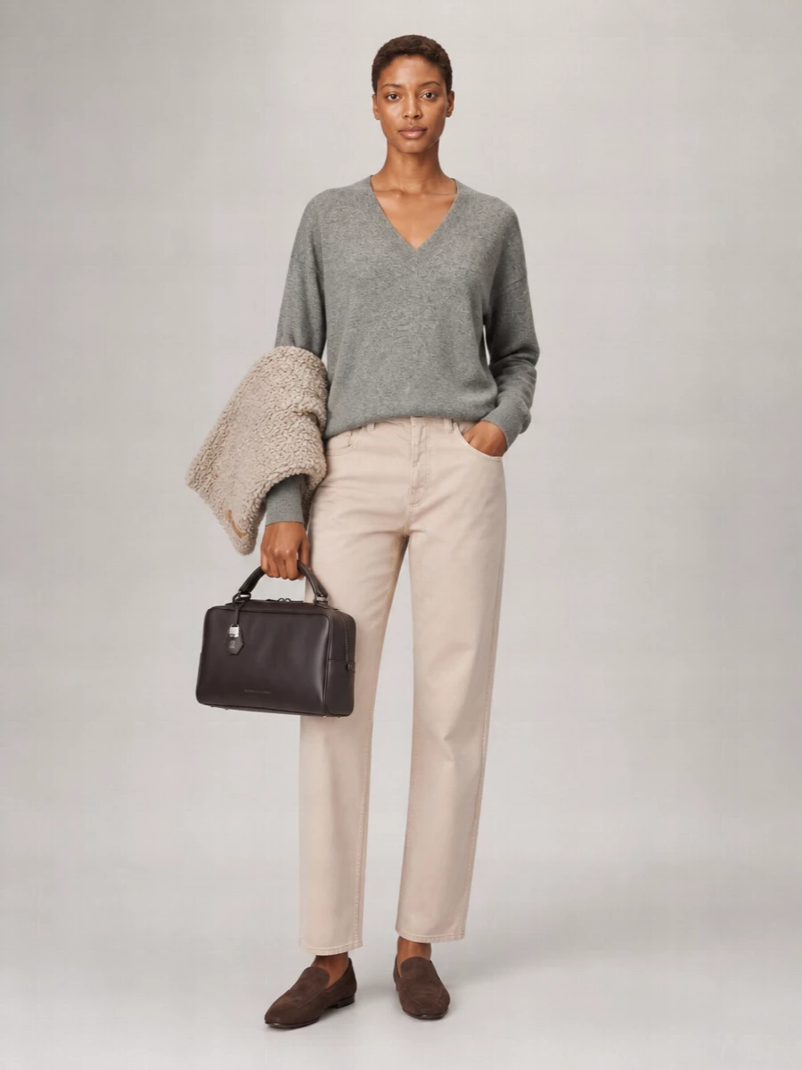 Brunello Cucinelli Cashmere V-Neck Sweater