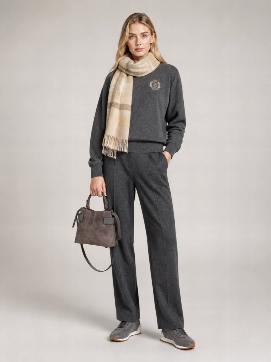 Brunello Cucinelli Embroidered Cotton Sweatshirt
