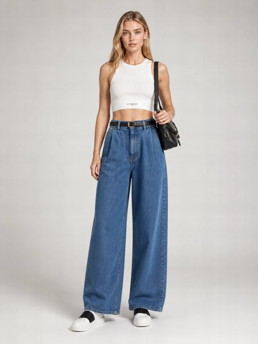 Givenchy Ribbed Cropped Logo Tank Top