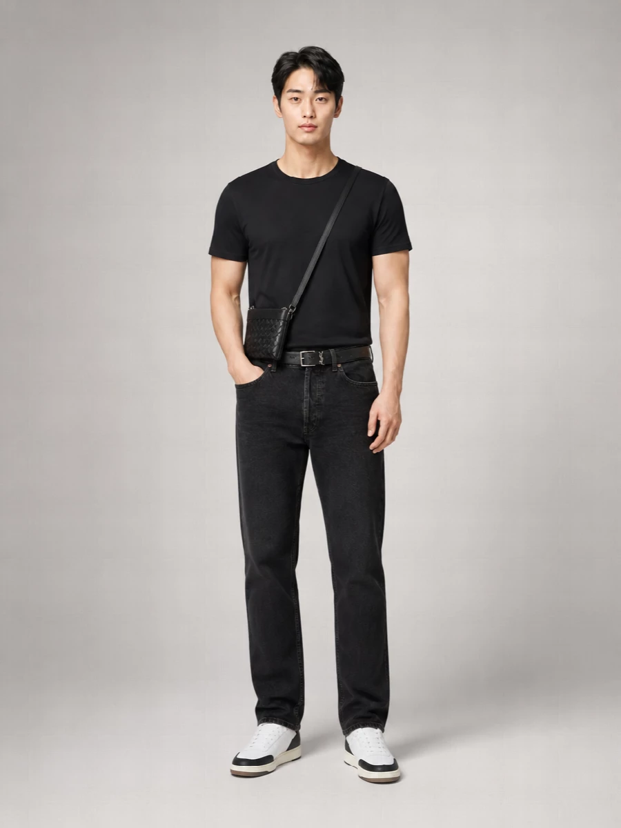 Saint Laurent Viscose Semi Sheer Regular Fit Short Sleeve Crewneck T Shirt