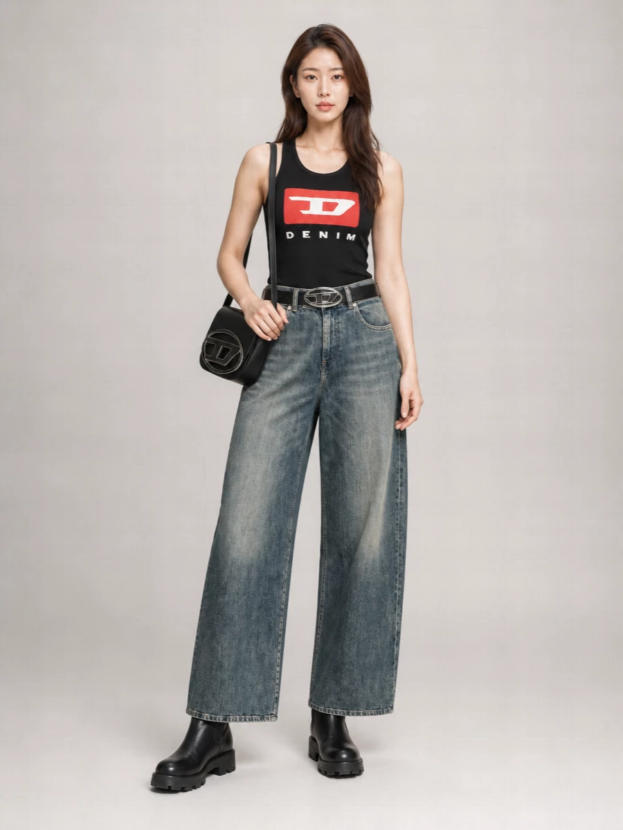Diesel strapless top