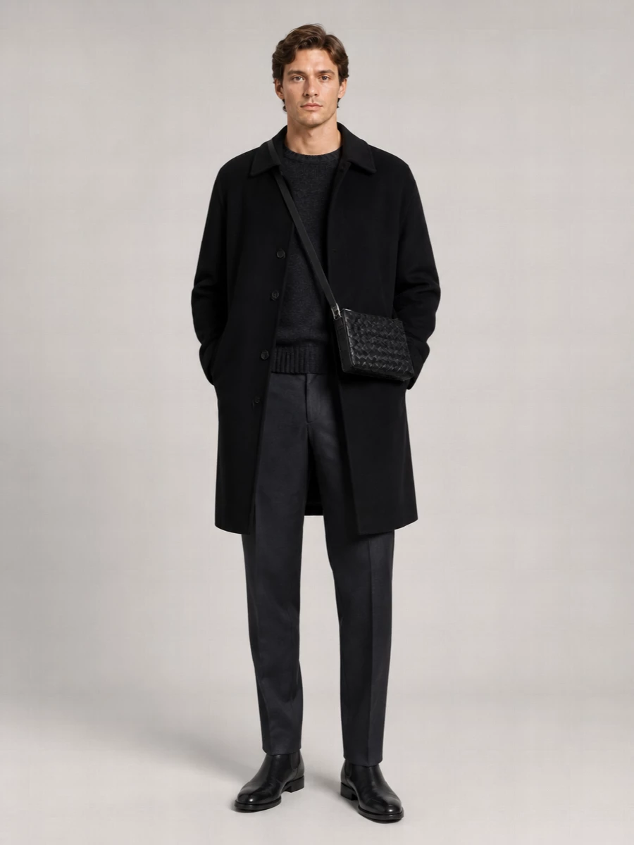 Prada Cashmere Single-Breasted Coat