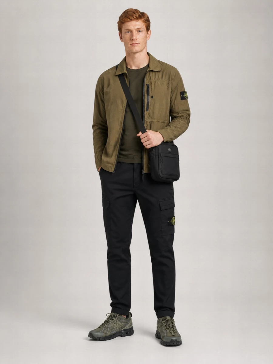 Stone Island Nylon Zip Overshirt Jacket