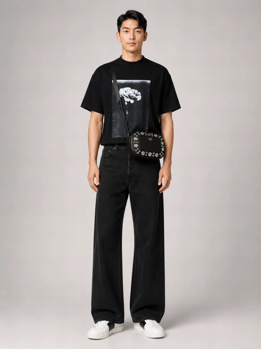 Balenciaga Oversized Cotton Graphic T-Shirt