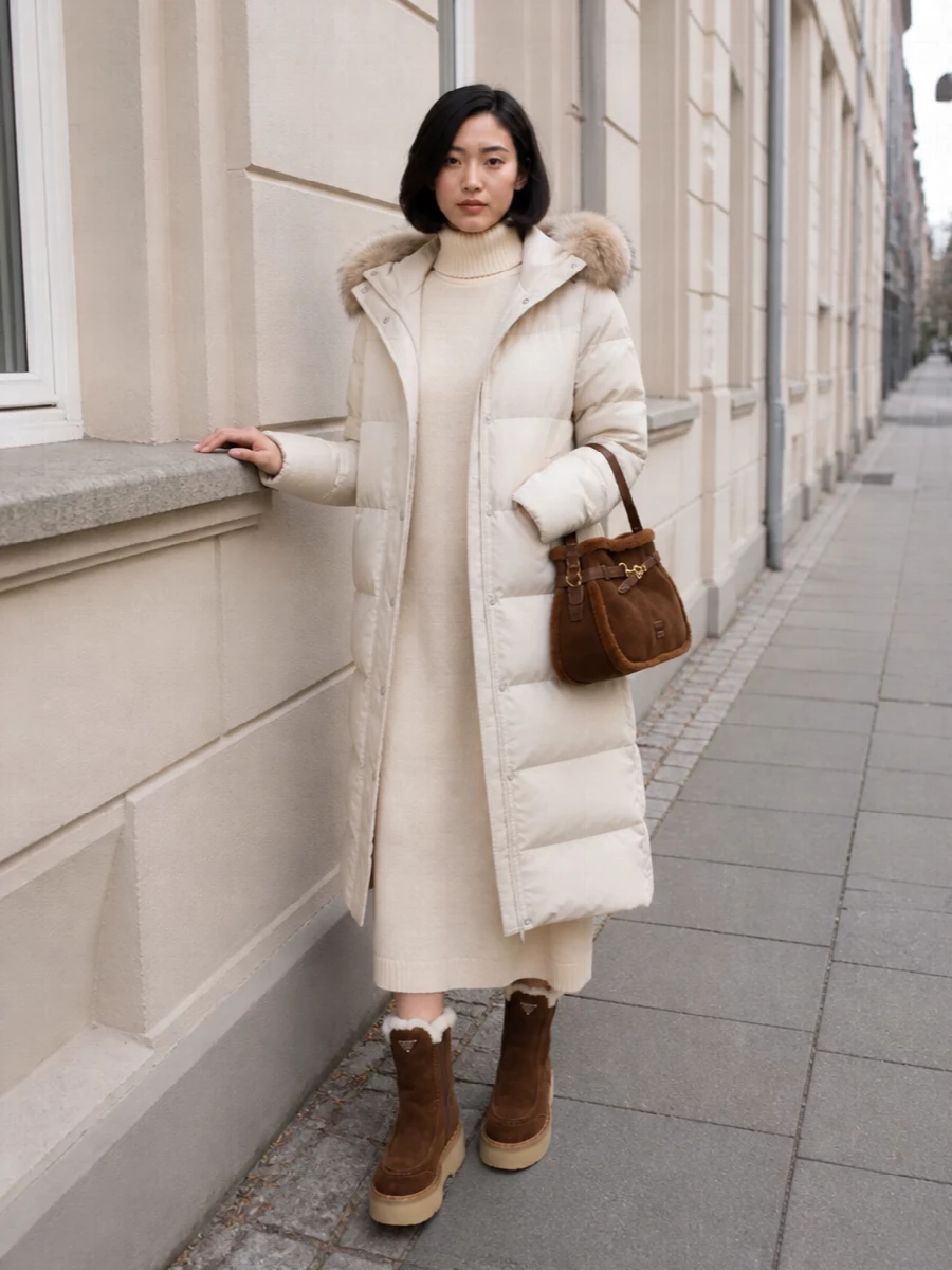 Moorer puffer jil sander dress prada platform boots