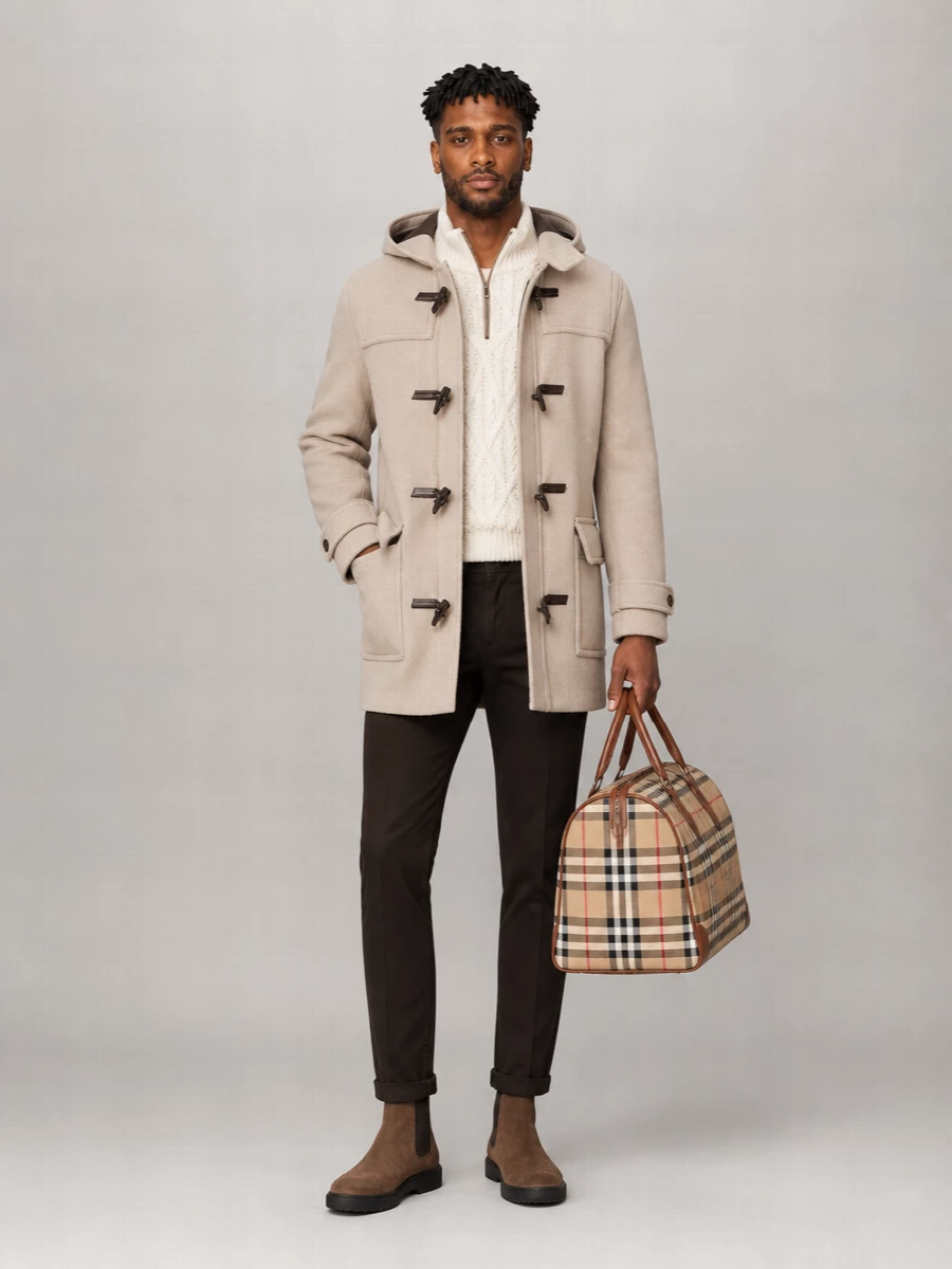 Boss Cashmere Virgin Wool Hooded Lightweight Jacket
