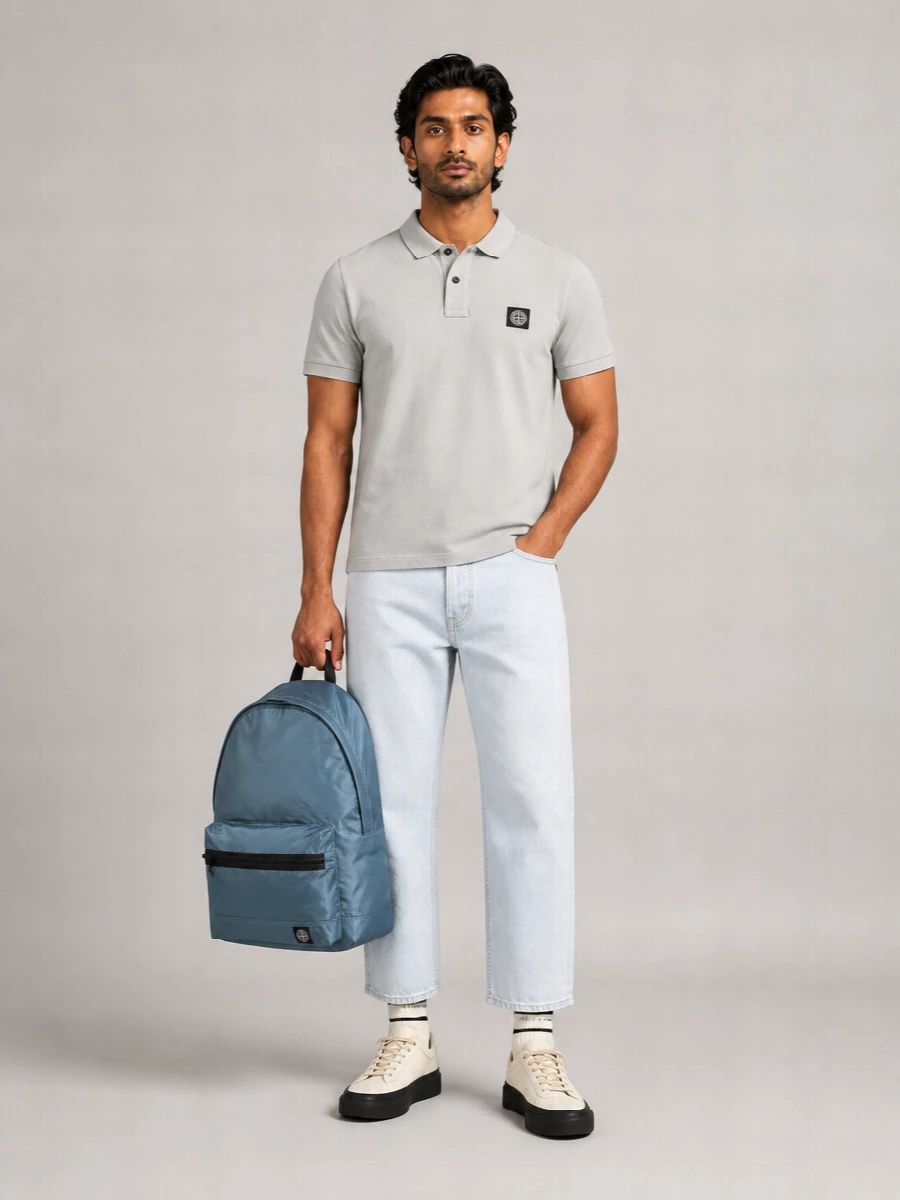 Stone Island Slim-Fit Short-Sleeve Polo Shirt