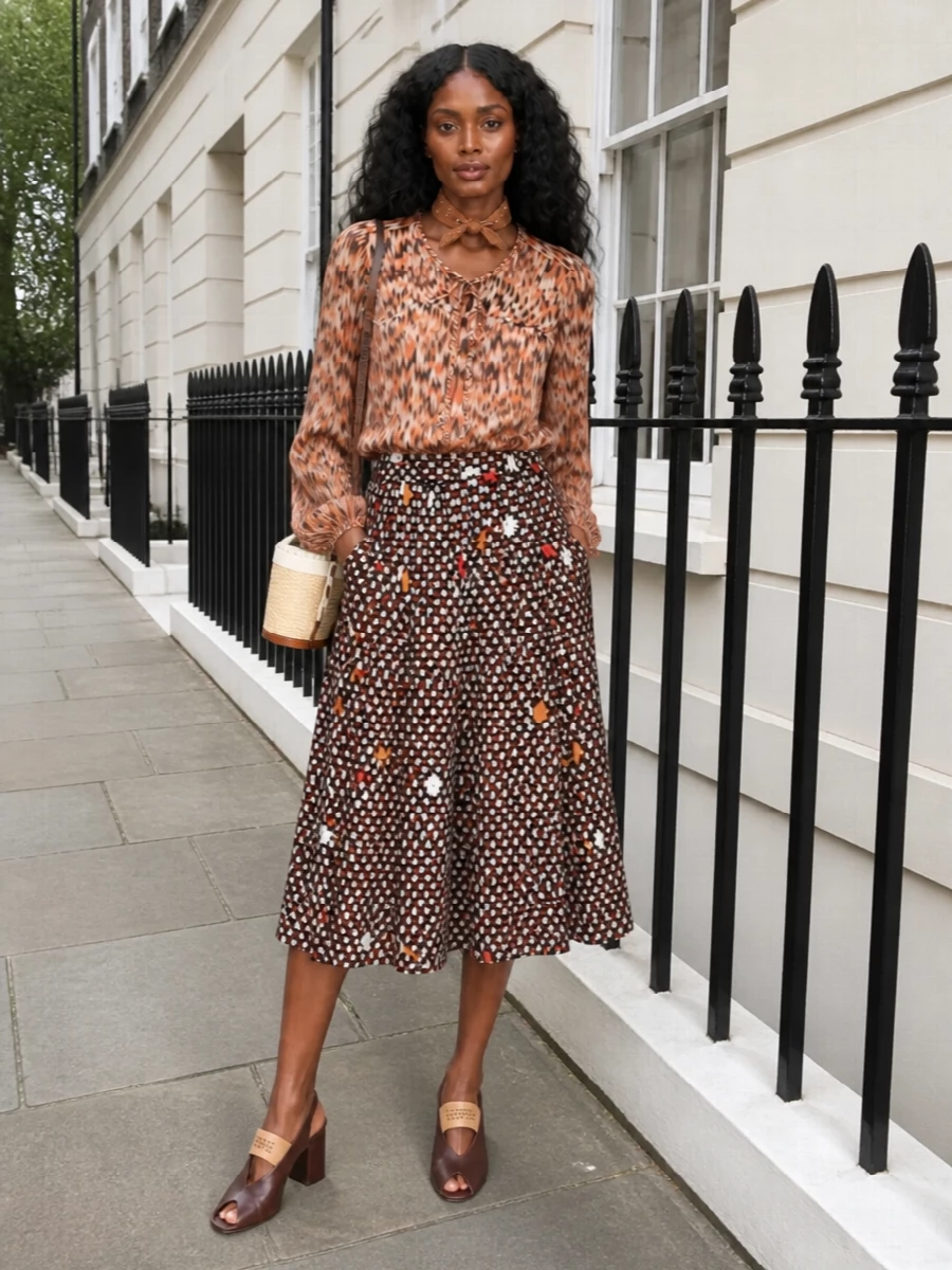 Maison margiela skirt isabel marant blouse outfit