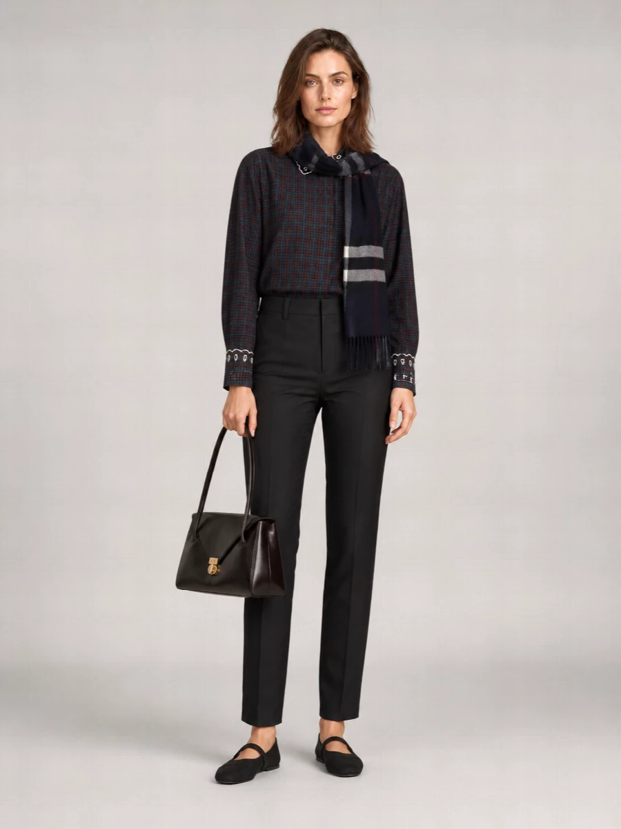 Marni Checked Cotton Embroidered Shirt