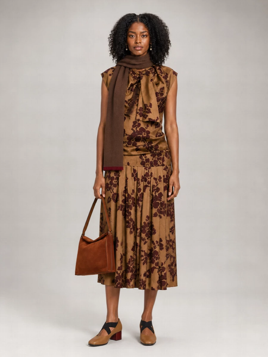 Uma Wang printed midi dress