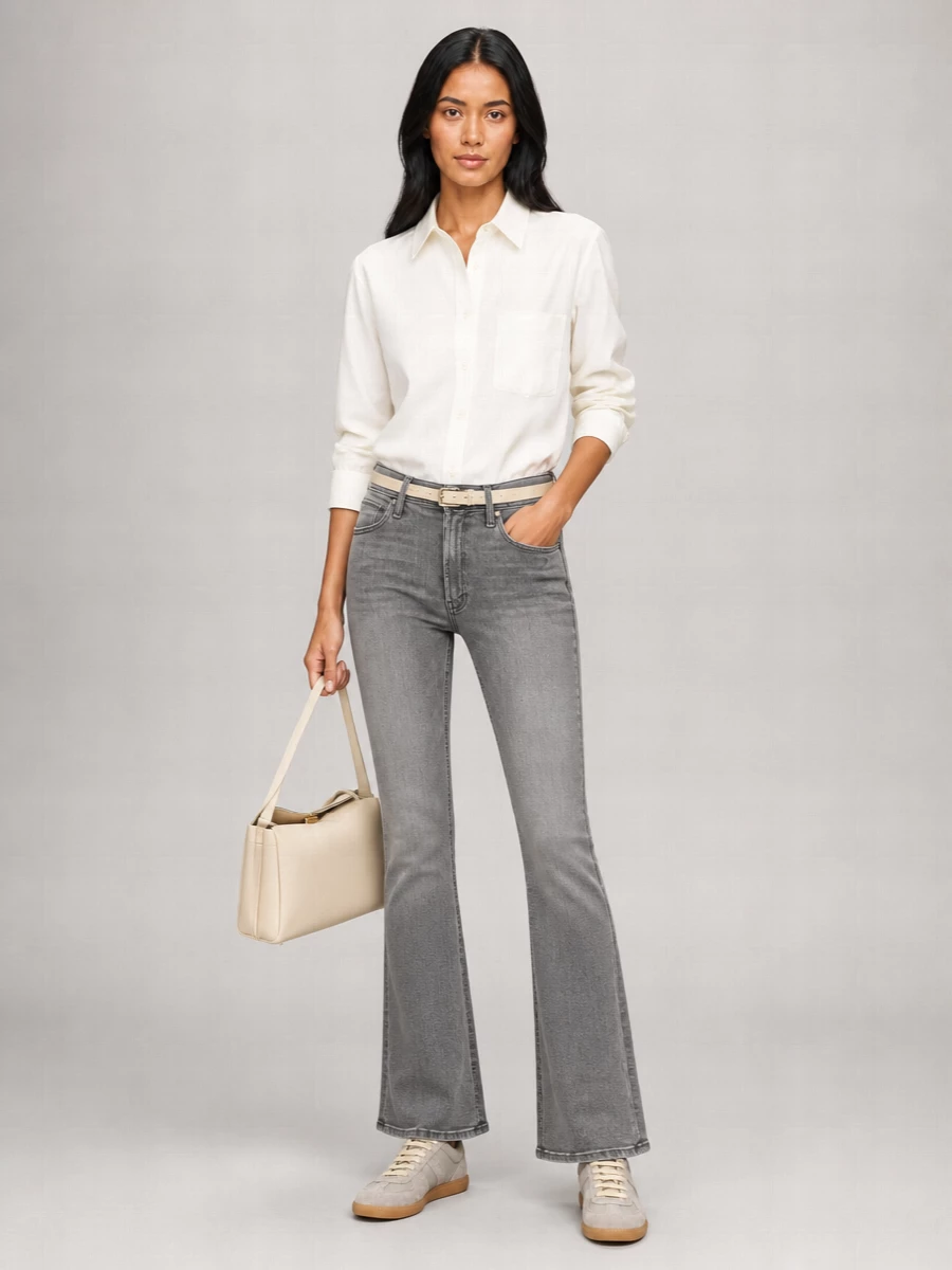 Mother Flared Ankle Jeans