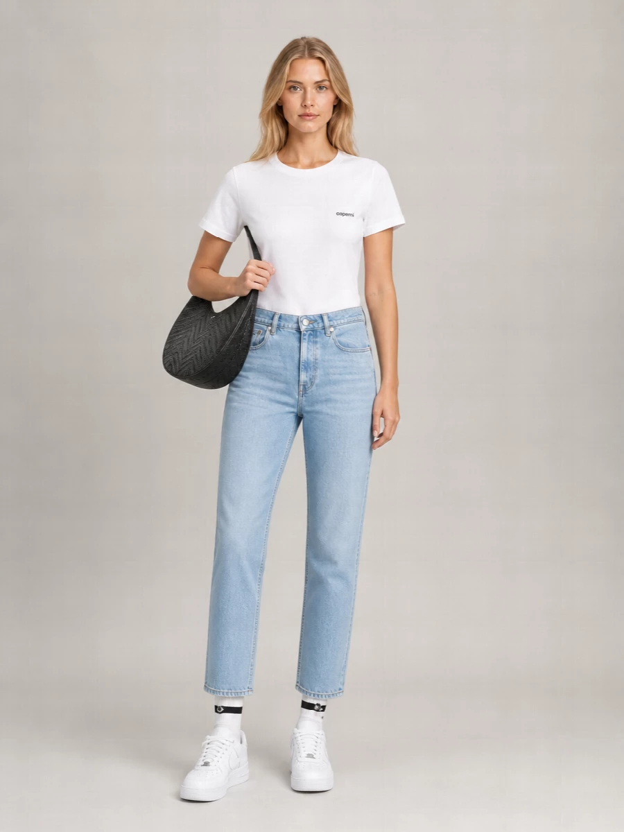Coperni Organic Cotton Logo-Print Crew-Neck Short-Sleeve T-Shirt