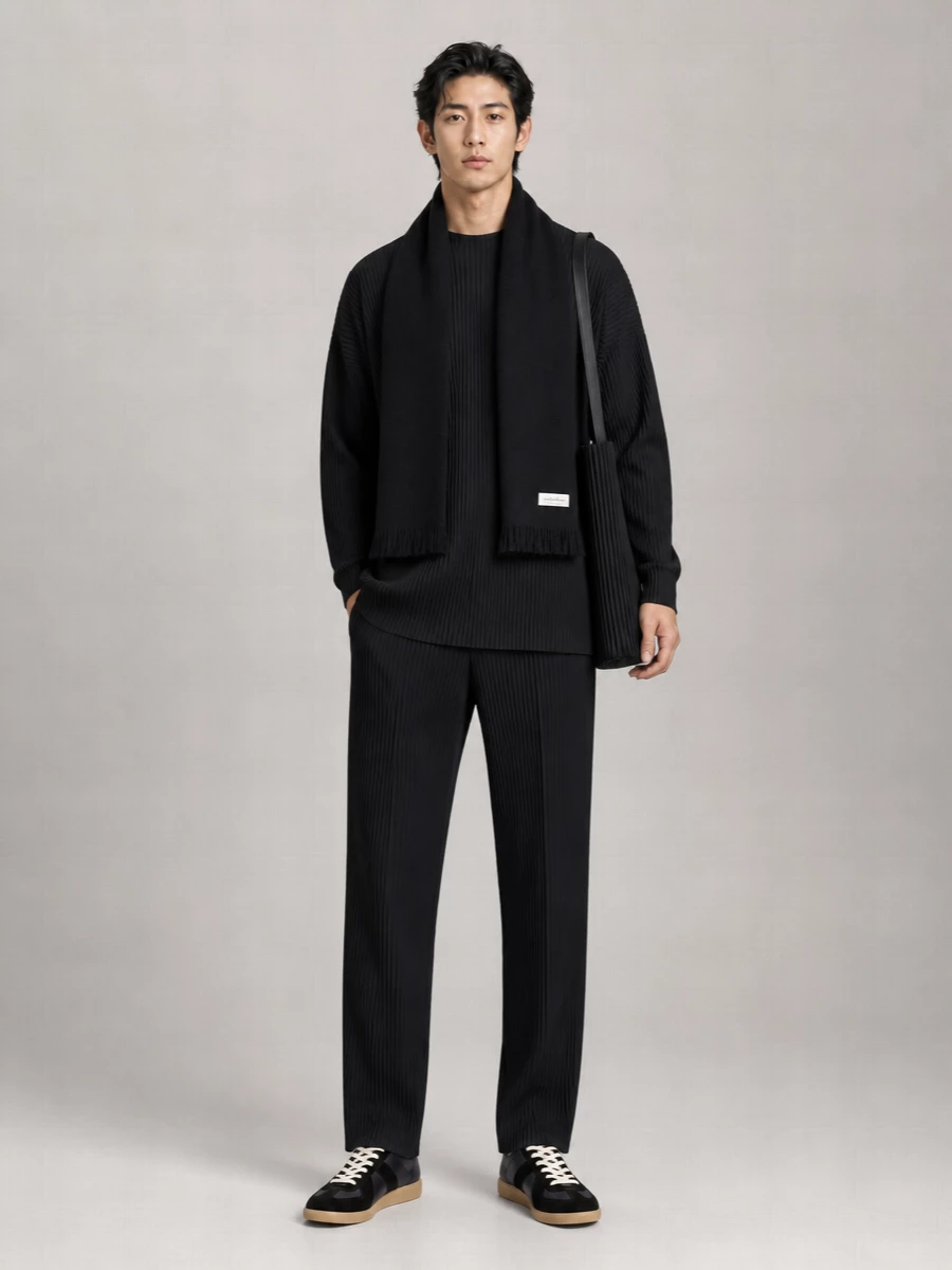 Homme Plisse Issey Miyake Straight-Leg Trousers