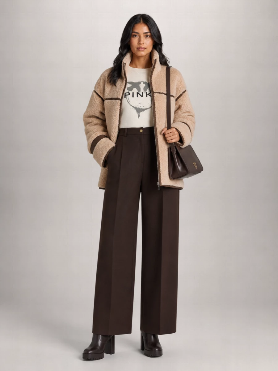 Pinko faux fur coat
