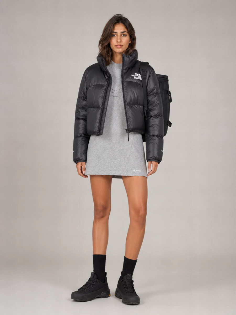 The North Face Reversible Quilted Puffer Parka Coat