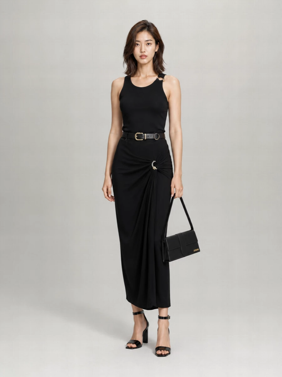 Jean Paul Gaultier Cotton Ribbed Slim-Fit Sleeveless Cutout Tank Top