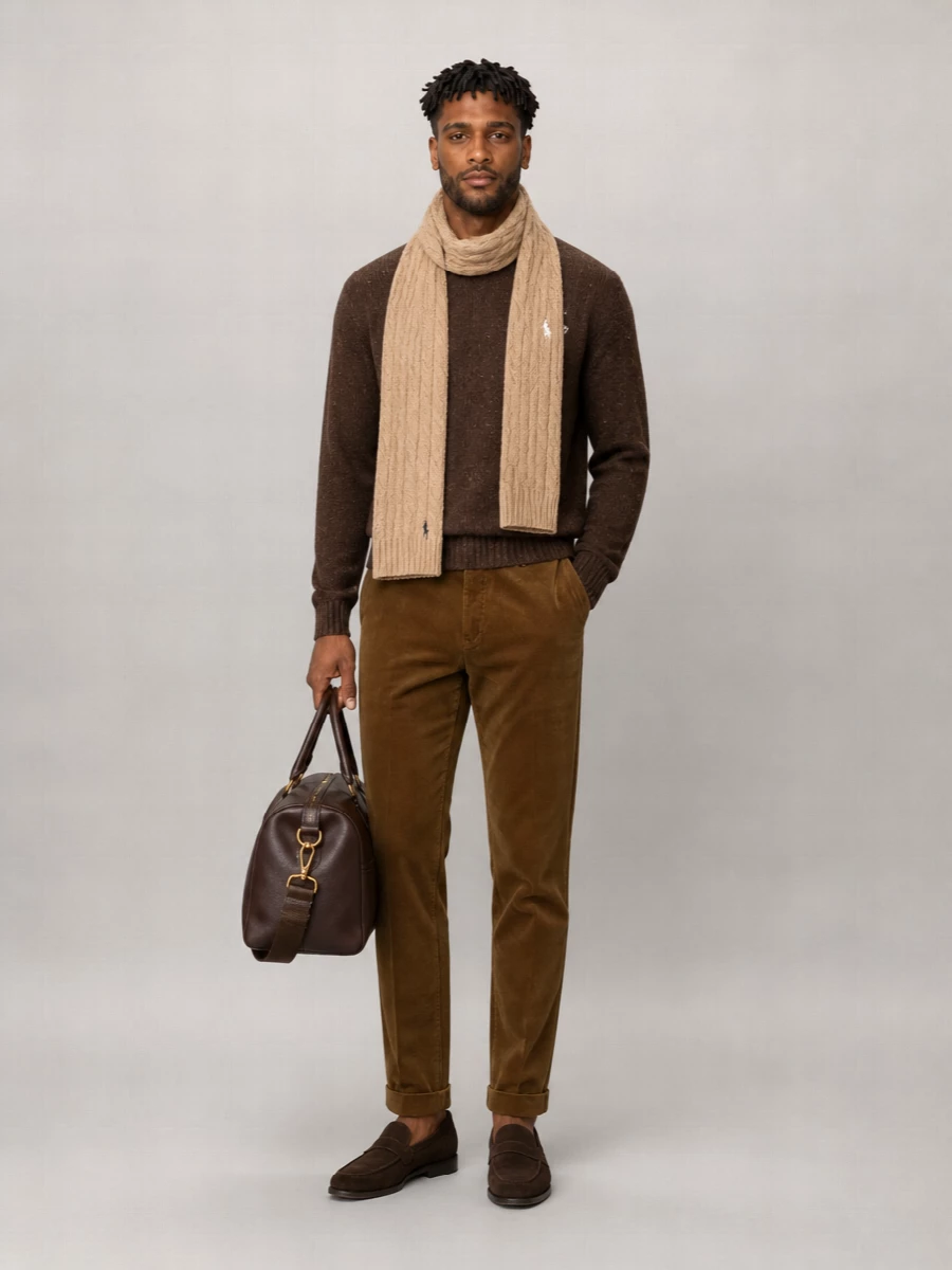Polo Ralph Lauren Ribbed Mélange Knit Sweater