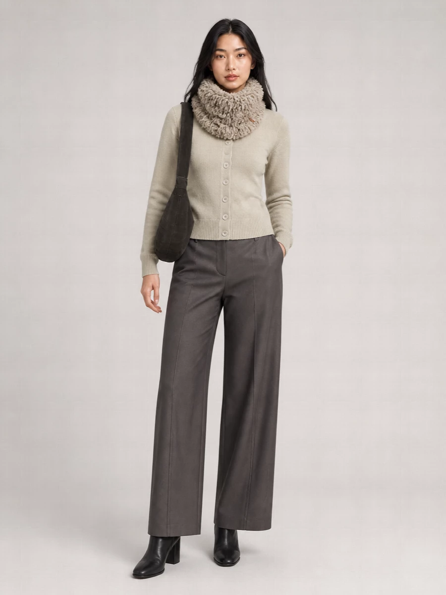 Lemaire Cashmere Fine-Knit Reversible Cardigan
