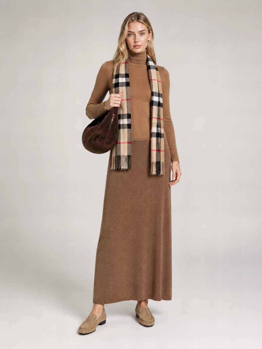 Max Mara Cashmere-Blend Midi Straight Skirt