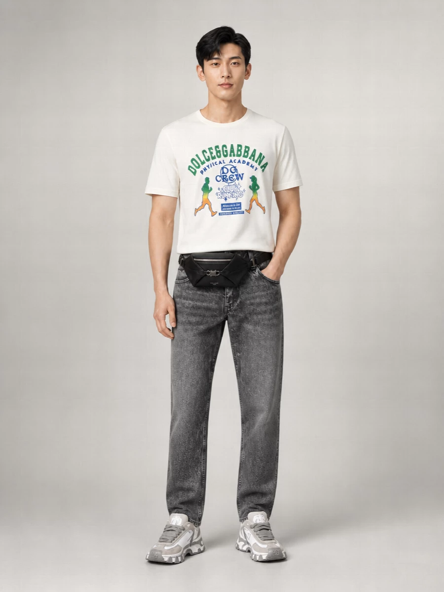 Dolce&Gabbana Leather Low-Top Sneakers