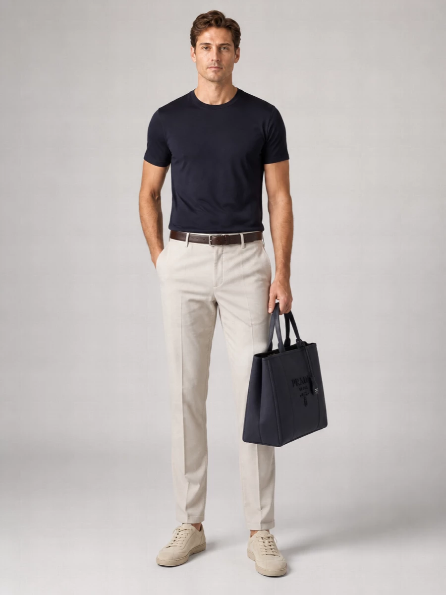Brunello Cucinelli Cotton Ribbed Crewneck T-Shirt
