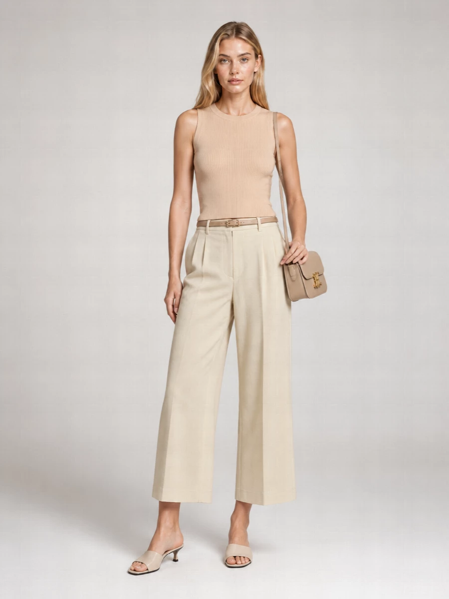 Celine Cashmere Crewneck Knitted Top