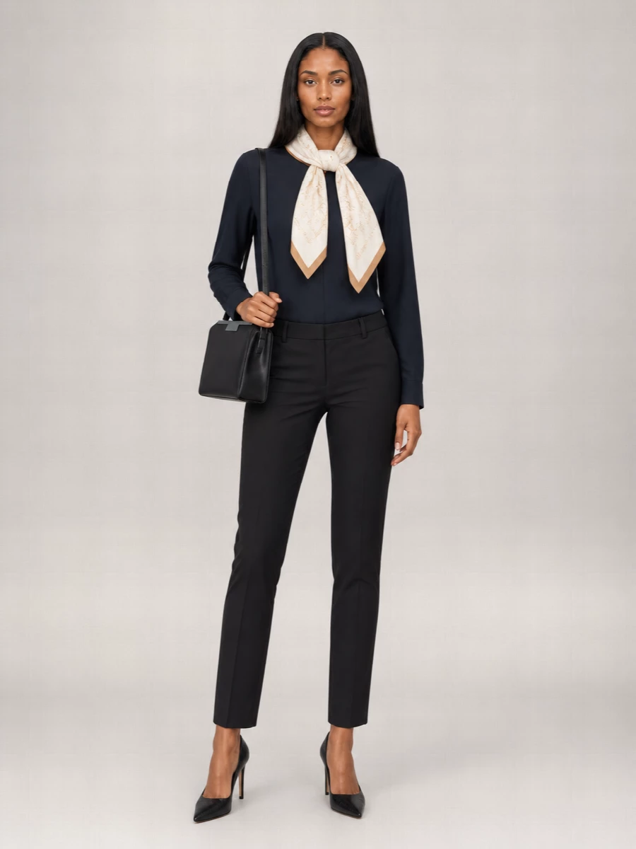 Max Mara Virgin Wool Straight-Leg Trousers