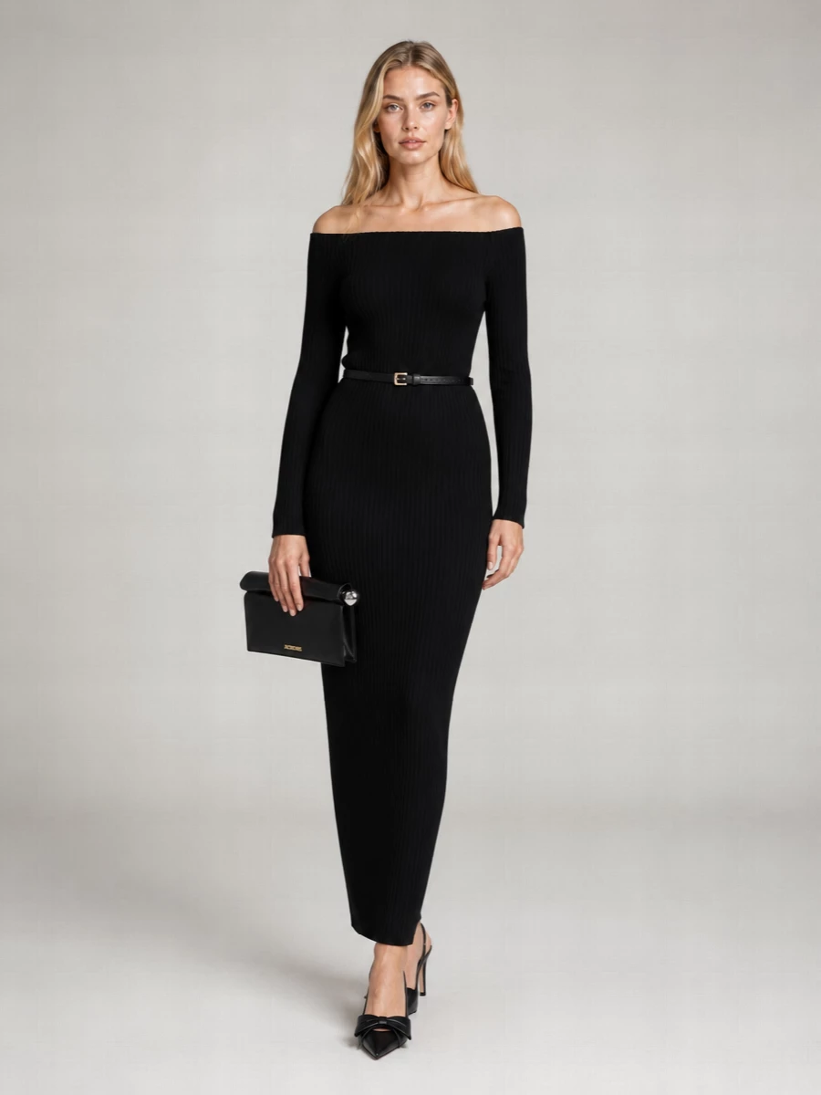 Max Mara Cashmere Wool Maxi Dress