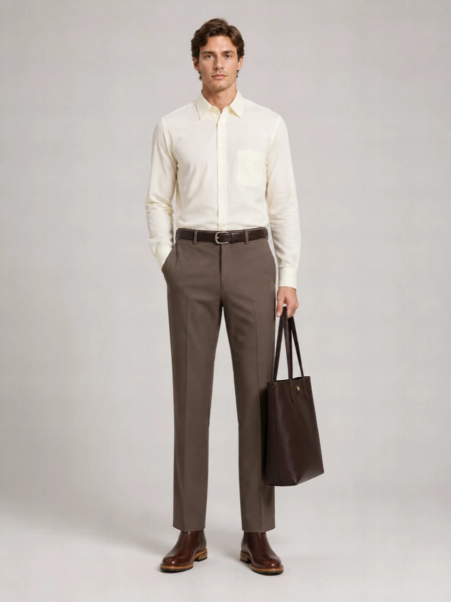 Our Legacy Virgin Wool Mid-Rise Wide-Leg Tailored Trousers