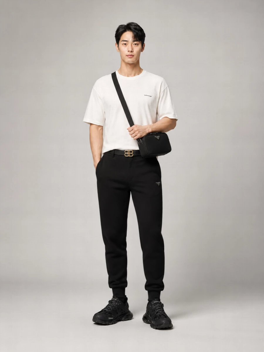 Balenciaga Cotton Logo-Embroidered Crew-Neck Short-Sleeve T-Shirt