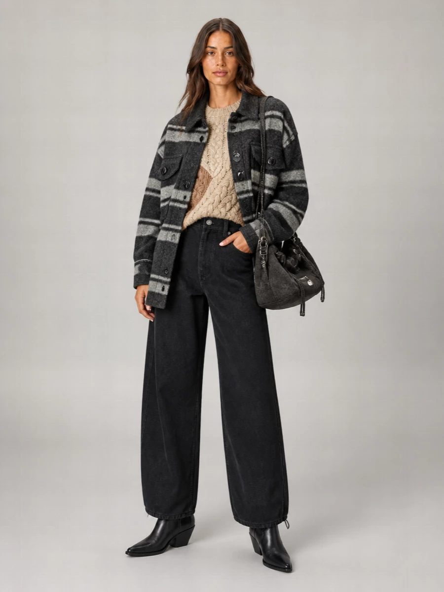Isabel Marant Etoile Striped Wool Blend Long-Sleeve Shirt