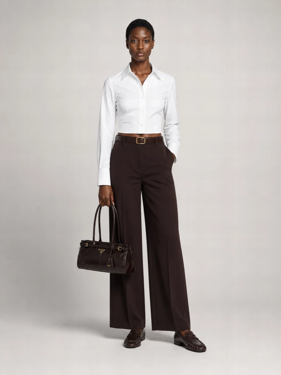 Ermanno Scervino High-Rise Wide-Leg Trousers