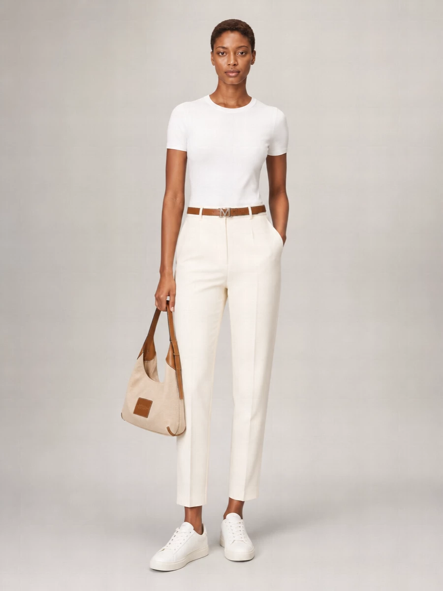 Max Mara Cotton Crew-Neck Short-Sleeve T-Shirt