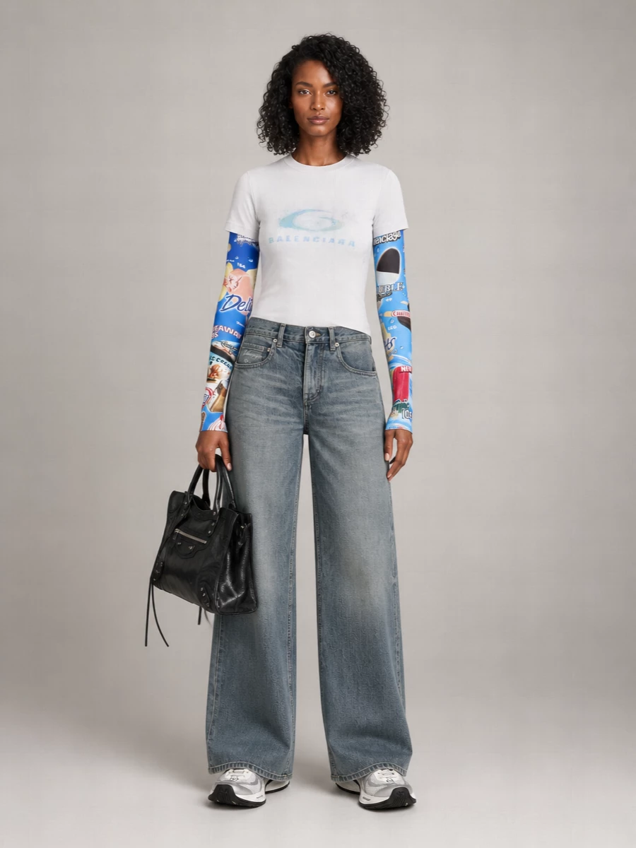 Balenciaga Le City Medium Leather Tote Bag