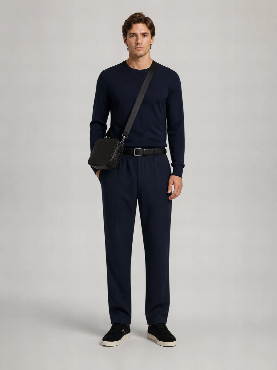 Prada Cotton Straight-Leg Trousers