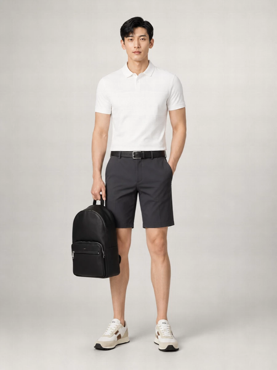 Boss Cotton Short-Sleeve Polo Shirt